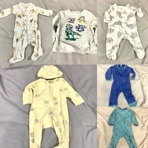 5 Baby One Pieces Sets + 1 shirt clothes bundles GAP Carter’s